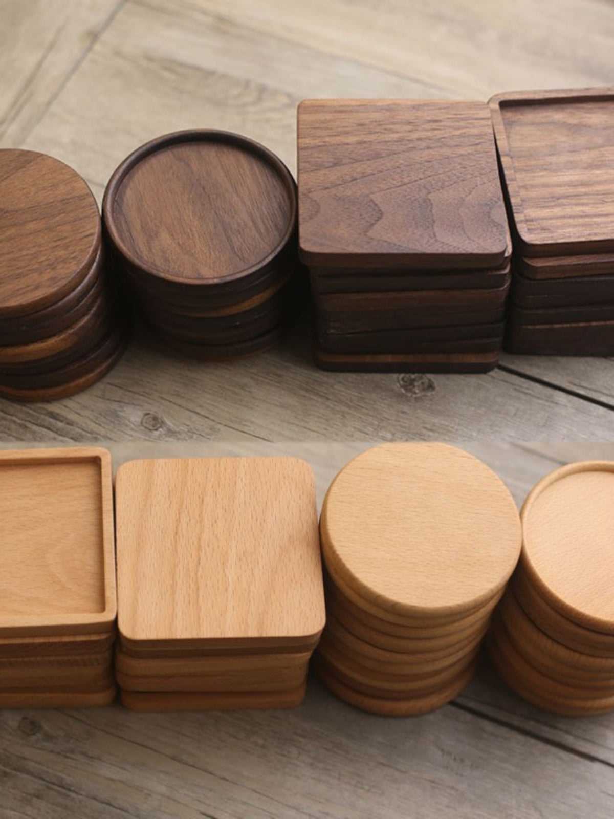 Premium Wood Vinyl Coaster