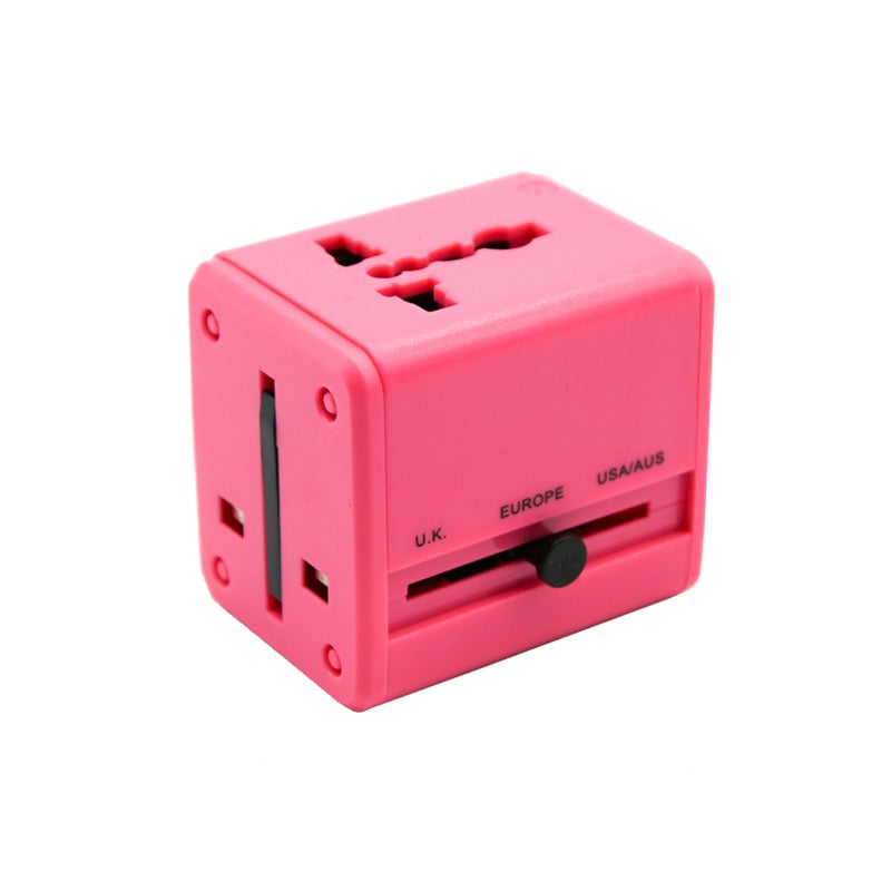 Colourful USB Travel Adapater