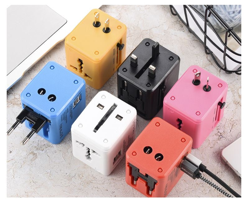 Colourful USB Travel Adapater