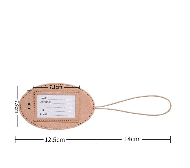 Oval Luggage Tag