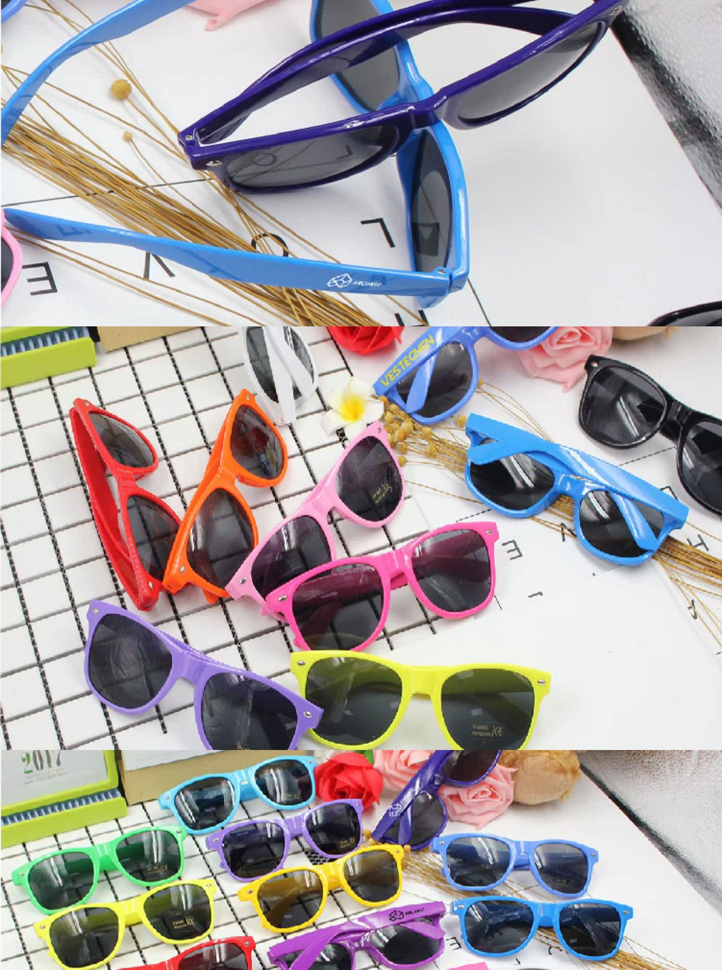 Solid Colour Wayfarer Sunglasses