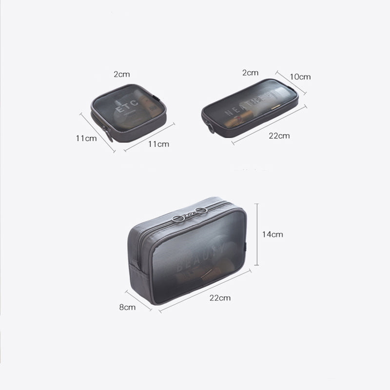 3-in-1 Set Toiletries Pouch