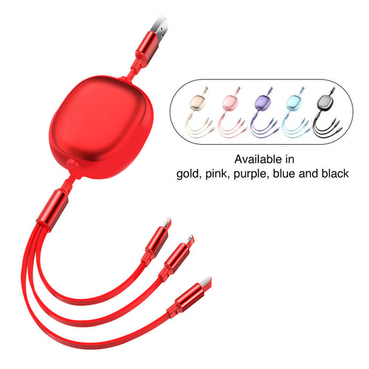 3 in 1 Retractable Charging Cable