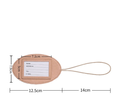 Oval Luggage Tag